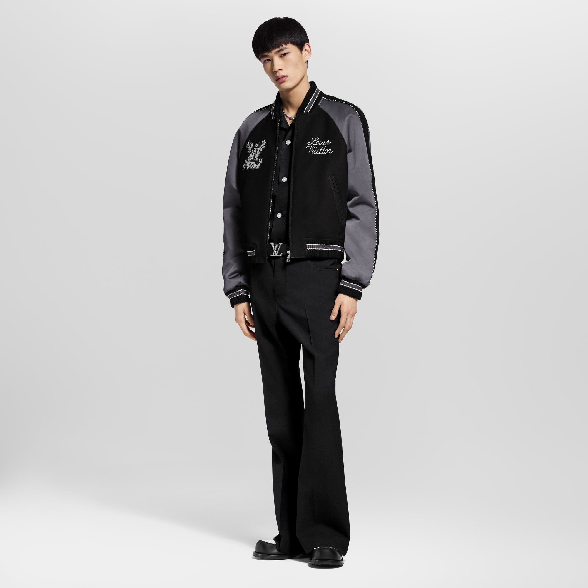Embellished Mix Leather Blouson - High-End Ready-to-Wear | LOUIS